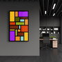 Wallity Pintura Decorativa de Vidrio Templado Multicolor 46 x 72 cm